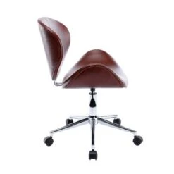 Porthos Home Rudi Office Chair, PU Or Fabric Or Velvet Upholstery, Chrome Legs - Green Velvet -Felloweis Store d31284d6 1ff2 41c9 baf8 16072e4173d8