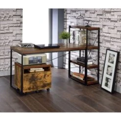 File Cabinet In Weathered Oak & Black - Oak -Felloweis Store d32c3fa0 533d 4499 a3d1 4721fb5f4501
