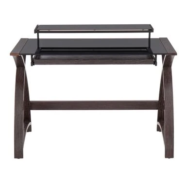 Carson Carrington Bentley Office Desk - Natural Wood & White Frosted Glass 19 Carson Carrington Bentley Office Desk - Natural Wood & White Frosted Glass - Image 19