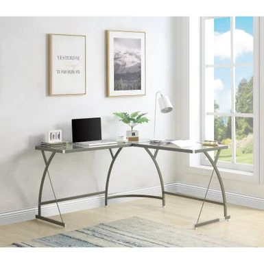L-Shaped Computer Desk Modern Computer Desk - White 5 L-Shaped Computer Desk Modern Computer Desk - White - Image 5