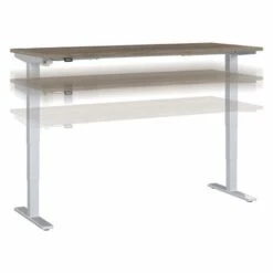 Move 40 Series 72W X 30D Adjustable Desk By Bush Business Furniture - Platinum Gray -Felloweis Store d380ec41 1ffb 4908 b6cb 5a213bb77df7