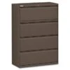 Lorell Fortress Series 42-inch Lateral File Steel - Letter - Brown