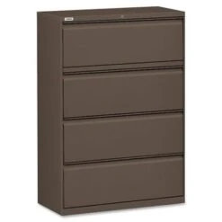 Lorell Fortress Series 42-inch Lateral File Steel - Letter - Brown