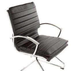 Guest Professional Faux Leather Chair With Chrome Sled Base And Removable Sleeves - Red -Felloweis Store d6367a4a fd37 4c44 8714 e3e990320db5