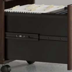 Hybrid 2 Drawer Mobile File Cabinet By Bush Business Furniture - Black Walnut -Felloweis Store d6bd74a1 0b01 4121 9f49 c0c7989d9c09