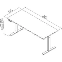 Move 60 Series 72W X 30D Height Adjustable Standing Desk - Hansen Cherry/Black Powder Coat -Felloweis Store d7a364ee 1e6a 4c1f a077 a36c704da261