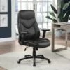 Executive Bonded Leather Office Chair - Black