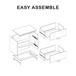 Brunei 2-Drawer Lateral Filing Cabinet - Walnut -Felloweis Store d818b533 d564 4188 9985 e4688f395acb