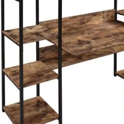 Moda Computer Workstation With Storage Bookshelf - Brown 13 Moda Computer Workstation With Storage Bookshelf - Brown -Felloweis Store d8332f91 f911 4243 a04b 139fa357ff2b