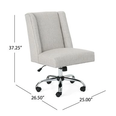 Hatherly Traditional Home Office Chair By Christopher Knight Home - Grey 3 Hatherly Traditional Home Office Chair By Christopher Knight Home - Grey - Image 3