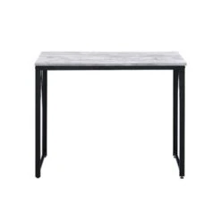 Wooden Top Writing Desk With Metal Frame - Black -Felloweis Store db7f388a 81b7 4569 9732 d1d7d20525b6