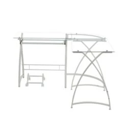 Computer Desk- L Shape With Keyboard Tray - Silver -Felloweis Store dbafd42c e1e5 4545 a4eb 5430ba913e32