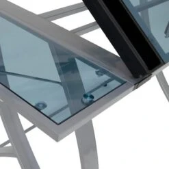 Studio Designs Futura Advanced Silver Metal Drafting Table With Glass Tabletop - Silver -Felloweis Store dcb8e769 1a9f 4248 a48a 928dea9ac439