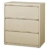 Lorell Putty 3-drawer Lateral Files - Letter - White