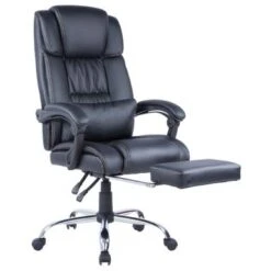 Somette Computer Chair With Extendable Footrest - Black -Felloweis Store dddbb7c8 97b2 4a6a aaeb 2197676da4a3