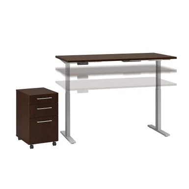 Move 60 Series By 72W Height Adjustable Standing Desk With Storage - Mocha Cherry 20 Move 60 Series By 72W Height Adjustable Standing Desk With Storage - Mocha Cherry - Image 20