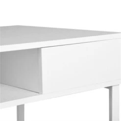 Clihome 43.3" Rectangular Writing Desk With Open Storage - White -Felloweis Store def0c48f 9bc0 45a7 bb83 d74026d3cf6e