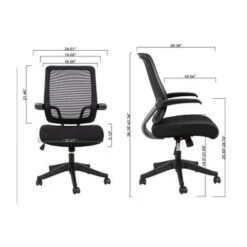 Mid-mesh Task Chair With Flip Up Arms And Tilt Function MAX 105 - Grey 18 Mid-mesh Task Chair With Flip Up Arms And Tilt Function MAX 105 - Grey -Felloweis Store deffdfae c0d8 4f43 9728 6c1eac4b4126