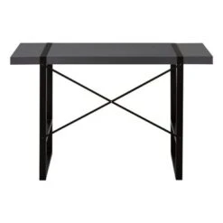 Computer Desk/ Home Office/ Laptop/ 48"L/ Work/ Metal/ Laminate/ Grey/ Black/ Contemporary/ Modern -Felloweis Store df249af5 346d 4648 89c6 67fa83f1c6ce