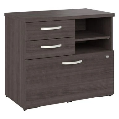 Studio A Storage Cabinet With Drawers By Bush Business Furniture - Platinum Gray 13 Studio A Storage Cabinet With Drawers By Bush Business Furniture - Platinum Gray - Image 13