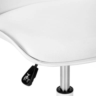 Office Chair/ Adjustable Height/ Swivel/ Ergonomic/ Computer Desk/ Work/ Juvenile/ Metal/ Pu Leather Look/ White/ Contemporary/ Modern 7 Office Chair/ Adjustable Height/ Swivel/ Ergonomic/ Computer Desk/ Work/ Juvenile/ Metal/ Pu Leather Look/ White/ Contemporary/ Modern - Image 7
