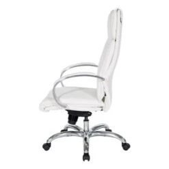 Deluxe High Back Executive Chair With Polished Aluminum Base And Padded Arms - White 18 Deluxe High Back Executive Chair With Polished Aluminum Base And Padded Arms - White -Felloweis Store e07f2d01 fd56 4eef a0ce 9ca270a6cda4