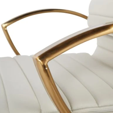 Ave Six Mid-Back Faux Leather Office Chair With Gold Finish Base - Saddle 16 Ave Six Mid-Back Faux Leather Office Chair With Gold Finish Base - Saddle - Image 16