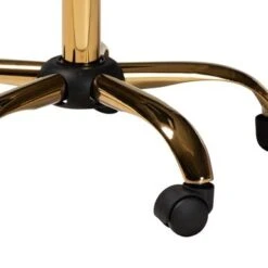 Baxton Studio Kabira Contemporary Glam And Luxe Velvet Fabric And Gold Metal Swivel Office Chair - Aqua, Gold -Felloweis Store e1a938ef 18f7 4133 b268 4bff2d580b03