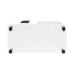 Parker Rolling Office Cabinet With Drawers, Lateral Desk Cabinet Organizers, Racks & Shelves, Office Drawer Unit - White -Felloweis Store e203c435 5e98 4b7b 8e59 06ced6471085