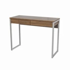 Porch & Den Skylar 2-drawer Desk - Oak -Felloweis Store e276cd06 3074 443e a25c 4a88dc728890