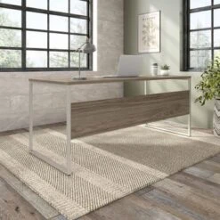 Hybrid 72W X 30D Computer Table Desk By Bush Business Furniture - Platinum Gray -Felloweis Store e3f64eeb 5b7f 4796 b757 21f2e67fef22