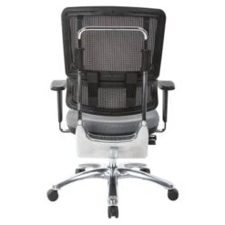 Black Mesh Back With Custom Fabric Seat And Chrome Base - Black Vinyl -Felloweis Store e4a06384 92dc 4f5b 9b23 4fd4b3076d12