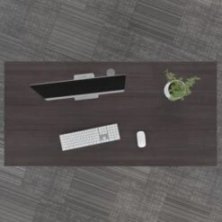 Somerset 60W Electric Height Adjustable Desk By Bush Furniture - Mocha Cherry/Cool Gray Metallic -Felloweis Store e4be0ed8 c2e2 44f5 9a53 1dbedf1bb07d