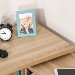 HOMCOM L-Shaped Rotating Computer Desk Home Office Study Workstation With Storage Shelves, Cabinet And Drawer For Home & Office - White -Felloweis Store e4d70037 71fa 4704 a018 08a2ca9592a6