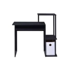 Wooden Computer Desk With Keyboard Tray - Weathered Oak And Black 20 Wooden Computer Desk With Keyboard Tray - Weathered Oak And Black -Felloweis Store e4d7fb0e 0d2b 45a0 9a38 56a76efa156c