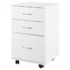 Porch & Den Cora 3-drawer Rolling File Cabinet - White