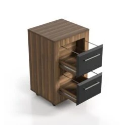 DH BASIC Urban Two-Drawer Mobile File Cabinet With Iron Bar Pulls By Denhour - Light Walnut 22 DH BASIC Urban Two-Drawer Mobile File Cabinet With Iron Bar Pulls By Denhour - Light Walnut -Felloweis Store e74d835b 1c15 4d05 bb1b 19e25add87dd