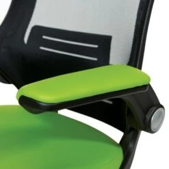 Porch & Den Hideo Faux Leather/ Black Mesh Office Chair - Green -Felloweis Store e79c641f b19b 415f 8788 2f25c6e43959