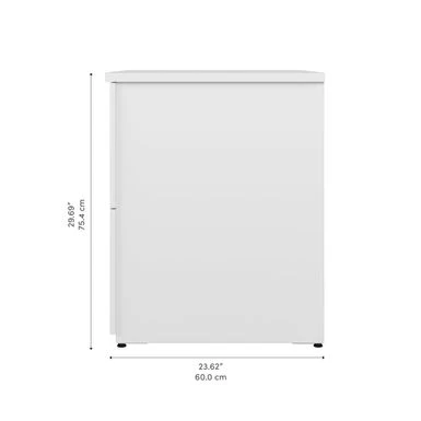 Logan 28W 2 Drawer Lateral File Cabinet By Bestar - Silver Maple 10 Logan 28W 2 Drawer Lateral File Cabinet By Bestar - Silver Maple - Image 10
