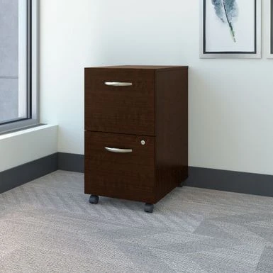 Series C 2 Drawer Mobile File Cabinet By Bush Business Furniture - Mocha Cherry 1 Series C 2 Drawer Mobile File Cabinet By Bush Business Furniture - Mocha Cherry