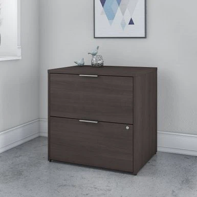 Jamestown Lateral File Cabinet By Bush Business Furniture - Assembled - Grey 1 Jamestown Lateral File Cabinet By Bush Business Furniture - Assembled - Grey