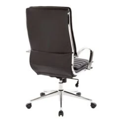 High Back Professional Managers Faux Leather Chair With Chrome Base And Removable Sleeves - Grey/Silver 38 High Back Professional Managers Faux Leather Chair With Chrome Base And Removable Sleeves - Grey/Silver -Felloweis Store e95dc2bb 0eac 4661 8e3e ac34a14ed215