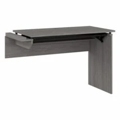 Cabot 3 Position Sit To Stand Desk Return By Bush Furniture - Modern Gray -Felloweis Store e9b697d6 d174 4fab b347 692be863cbd3