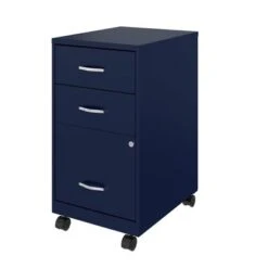 Space Solutions 18" Deep 3 Drawer Mobile Organizer Metal Cabinet, Navy - Blue - Letter 9 Space Solutions 18" Deep 3 Drawer Mobile Organizer Metal Cabinet, Navy - Blue - Letter -Felloweis Store e9be2f18 a149 4d8d af7b 9005622052d2