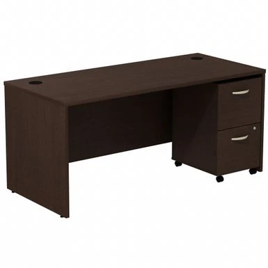 Series C 66W Desk With Mobile File Cabinet By Bush Business Furniture - Hansen Cherry 8 Series C 66W Desk With Mobile File Cabinet By Bush Business Furniture - Hansen Cherry - Image 8