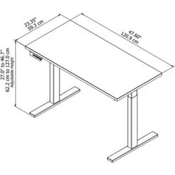 Move 60 Series Adjustable Height Standing Desk - Mocha Cherry/Black Powder Coat -Felloweis Store eb89124a f478 4566 8643 d15851a0bff4