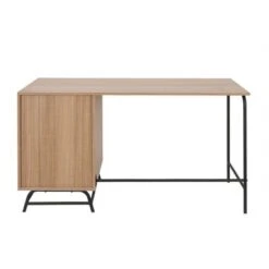 Light Oak Finish Computer Table Home Office Desk - 29.25" H X 55.25" W X 21.75" D - Oak -Felloweis Store ec39b0e5 9c23 476e 906d 119cf6ae2280