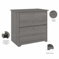 Cabot 2 Drawer Lateral File Cabinet By Bush Furniture - Ash Gray -Felloweis Store ecb72aea 906b 46ef 9c41 30cea2bf642a