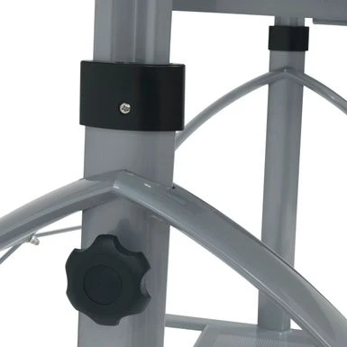 Studio Designs Avanta Glass Top Silver Drafting Table With Storage - Silver - Painted 8 Studio Designs Avanta Glass Top Silver Drafting Table With Storage - Silver - Painted - Image 8