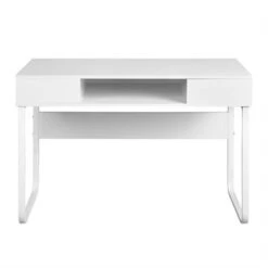 Clihome 43.3" Rectangular Writing Desk With Open Storage - White -Felloweis Store ee6df379 8e43 4adf 93f0 b3d994edeabb